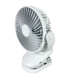 Ventilador a pinza y oscil. Recargable