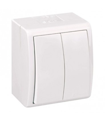 CONMUTADOR DOBLE SUPERFICIE 10AX 250 V