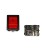 INTERRUPTOR LUMINOSO ROJO EMPOTRADO 4 PA