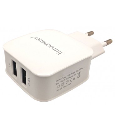 Cargador Dual USB 2 Salidas, 5V 3.4A