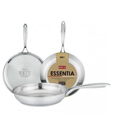 Sartén 22cm Acero inox 18/10 Pfoa free