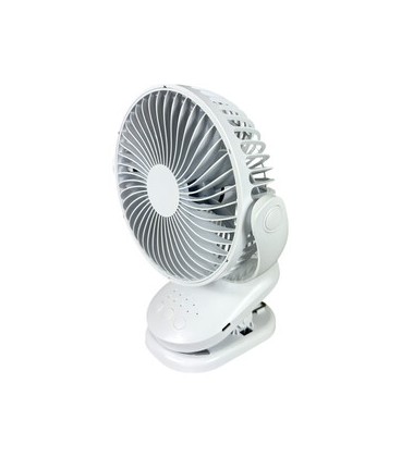 Ventilador a pinza y oscil. Recargable