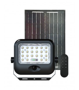 FOCO LED SOLAR 2000Lm.c/sensor CCT