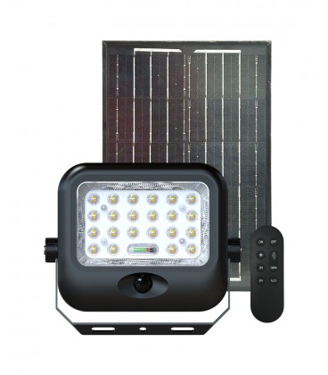 FOCO LED SOLAR 2000Lm.c/sensor CCT