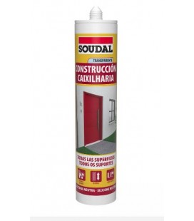SOUDAL SILICONA NEUTRA CONSTRUCCIÓN TRAN