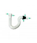 Tubo flexible blanco 1 1/2 1/4 32-40-50