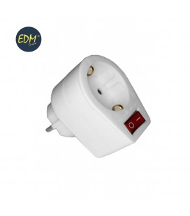 CLAVIJA ADAPTADORA CON INTERRUPTOR