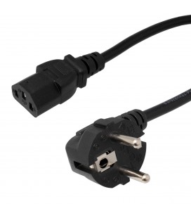 CABLE SHUKO MACHO-HEMBRA, NEGRO, 3m