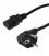 CABLE SHUKO MACHO-HEMBRA, NEGRO, 3m
