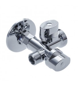 VÁLVULA ESCUADRA 1/2 x 3/4 x 3/8" METÁLI