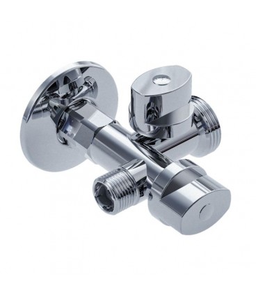 VÁLVULA ESCUADRA 1/2 x 3/4 x 3/8" METÁLI