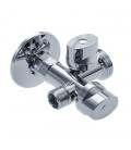 VÁLVULA ESCUADRA 1/2 x 3/4 x 3/8" METÁLI