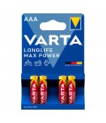 PILA VARTA LONGLIFE MAX POWER AAA LR03