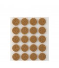 20 FIELTROS MARRON SINTETICOS ADHESIVOS