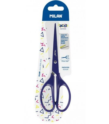 TIJERAS DE OFICINA ACID AZUL 17cm