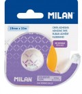 DISPENSADOR LILA DE CINTA ADHESIVA TRANS