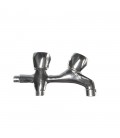 GRIFO LAVADORA DOBLE V/METAL CROMADO 1/2
