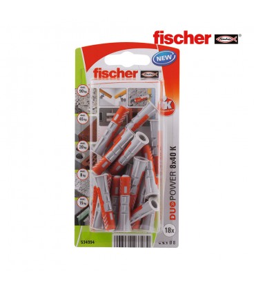 BLISTER 18 TACOS 8X40 DUOPOWER FISCHER