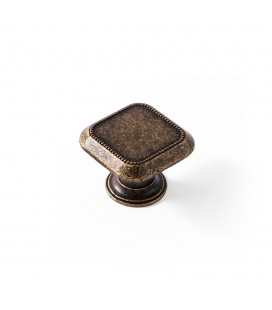 4 POMOS METALICOS PARA MUEBLE CUERO VIEJ