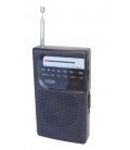 Radio vertical portátil 2xAA 118x28x70mm