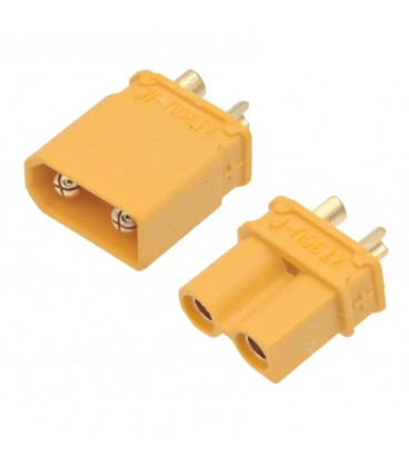 Conectores XT30U macho y hembra 20A