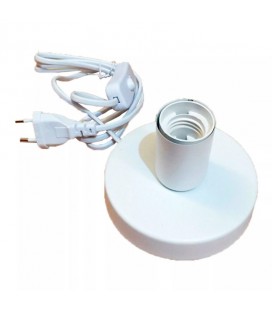 BASE DE MESA E27, CON CABLE E INTERRUPTO