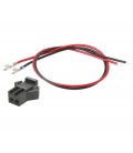 Conector aéreo hembra, 2 pines