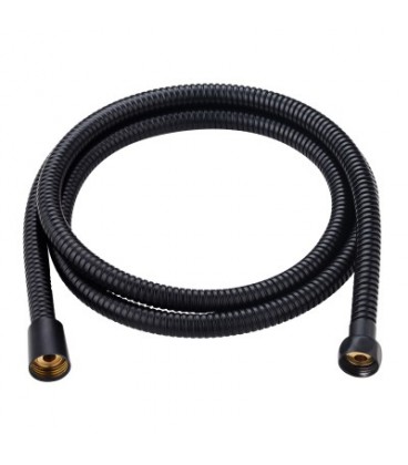 FLEXO DUCHA INOXIDABLE 1,8M NEGRO