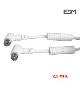 PROL, TV VIDEO CON FILTRO 9,5MM 2,5M BL.