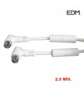 PROL, TV VIDEO CON FILTRO 9,5MM 2,5M BL.