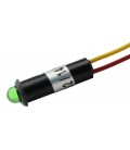 Piloto 12V verde con LED de 5 mm.