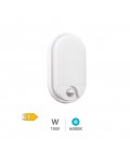Aplique pared ovalado LED Doko con senso