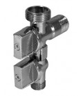 Llave esc. doble salida 1/2"x3/4"x3/8"