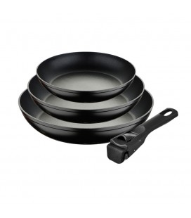SET 3 SARTENES 18+20+24cm CLICK AND COOK