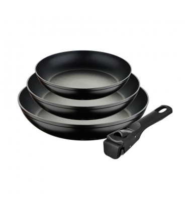 SET 3 SARTENES 18+20+24cm CLICK AND COOK