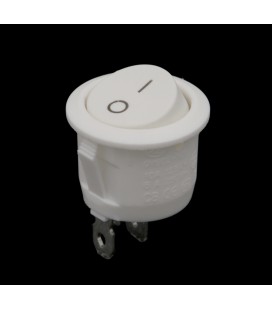 Interruptor blanco redondo 20mm