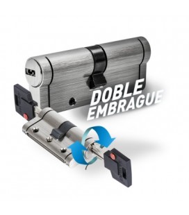 CILINDRO SEGURIDAD R15 30X40 NÍQUEL DOBL
