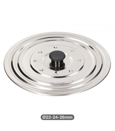 TAPADERA ANTIVAHO INOX PARA DIAM.22-24-2