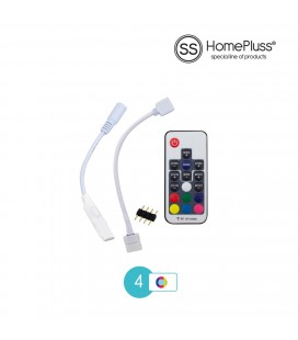 Controlador + Clip 4 pins para tira LED 
