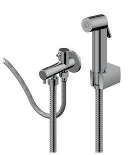 Conjunto higiénico ducha-bidet con llave